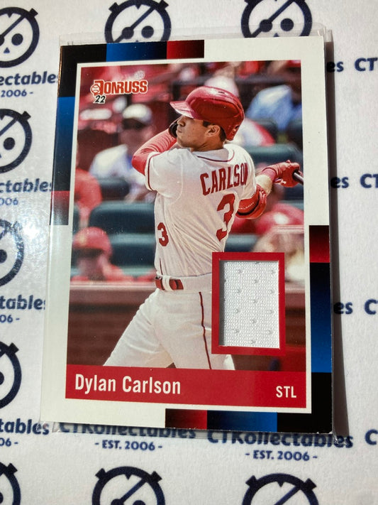 2022 Panini Donruss Baseball Dylan Carlson Retro Materials #R88M-DC Cardinals
