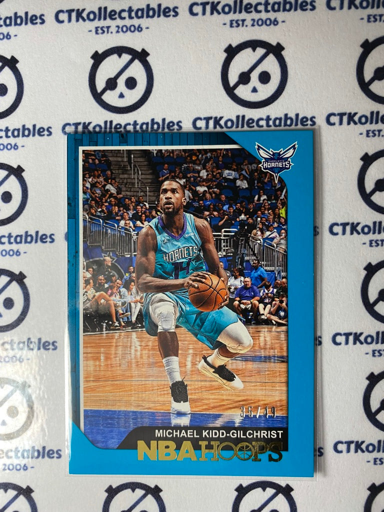 Michael Kidd-Gilchrist #35/49 Teal parallel 2018-19 Hoops basketball