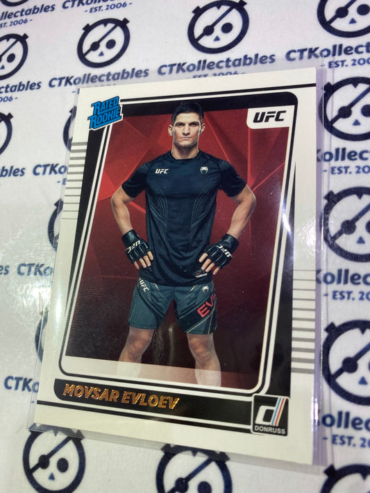 2022 UFC Panini Donruss Movsar Evloev Rated Rookie #218 Featherweight