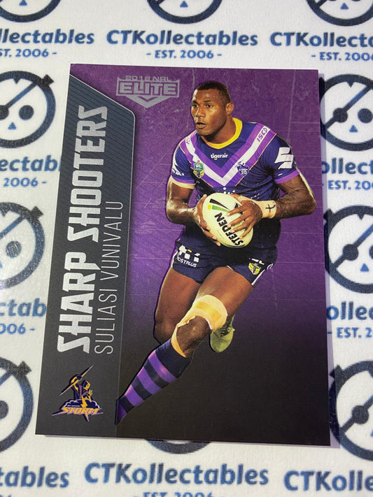 2018 NRL Elite Sharp Shooters Suliasi Vunivalu SSH 14/32 Storm