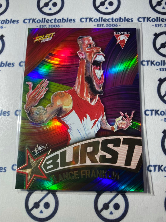 2022 AFL Footy Stars Starburst Paint - Lance Franklin SBP61