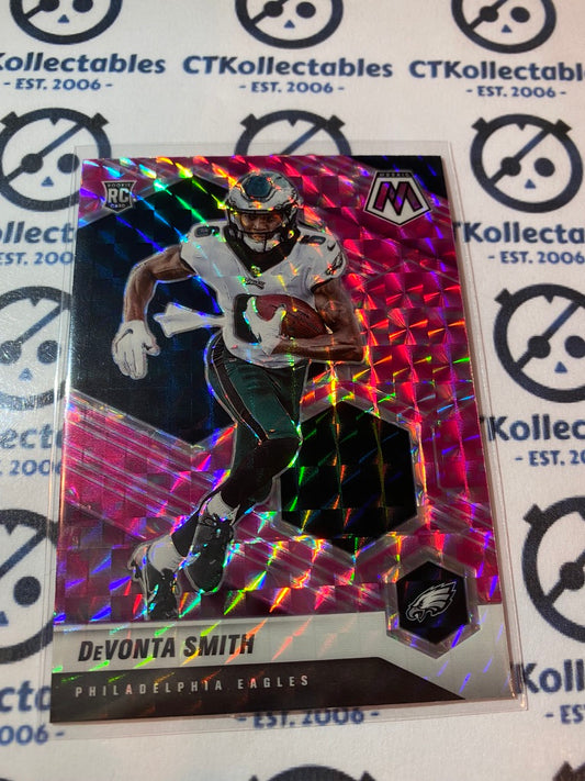 2021 Panini NFL Mosaic DeVonta Smith Pink Mosaic Prizm #274 eagles