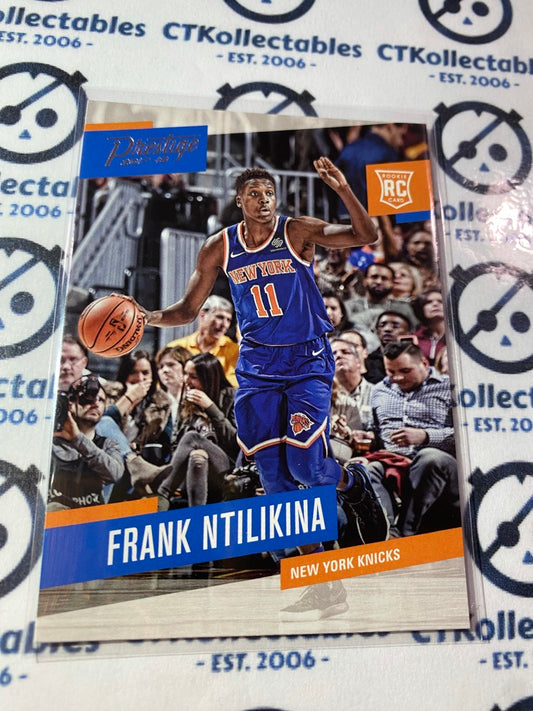 2017-18 Panini NBA Prestige Frank Ntilikina rookie card RC #158 Knicks