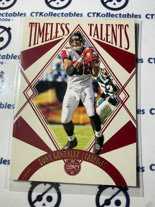 2021 NFL Legacy Timeless Talents Tony Gonzalez #TR-12 Falcons