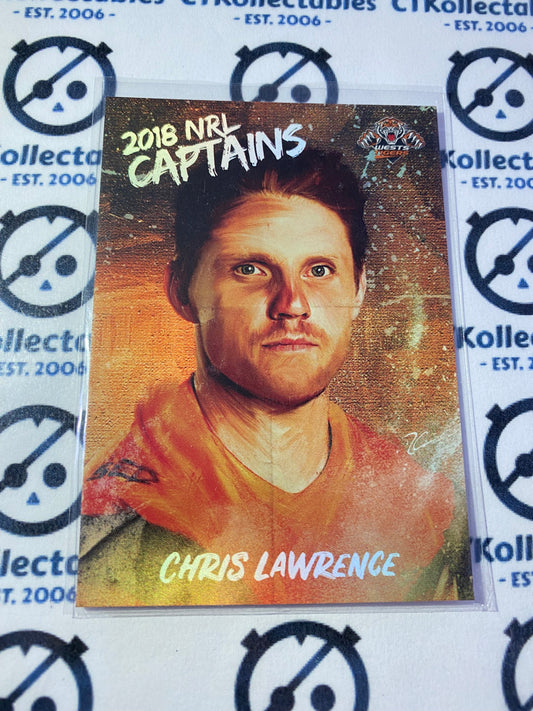 2018 NRL Elite 2018 NRL Captains Chris Lawrence CC16/16 Tigers