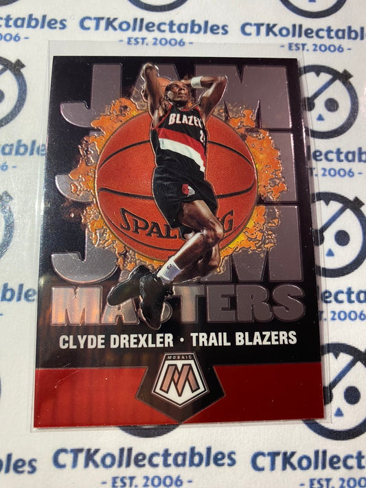 2019-20 NBA Panini Mosaic Clyde Drexler Jam Masters #4 Portland