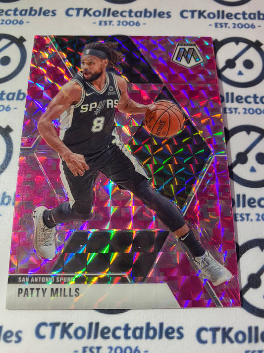 2019-20 Panini Mosaic Patty Mills Pink Prizm #36 Spurs