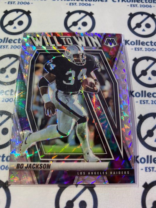 2021 Panini NFL Mosaic Bo Jackson Will to Win Mosaic Prizm #WW-20 Raiders