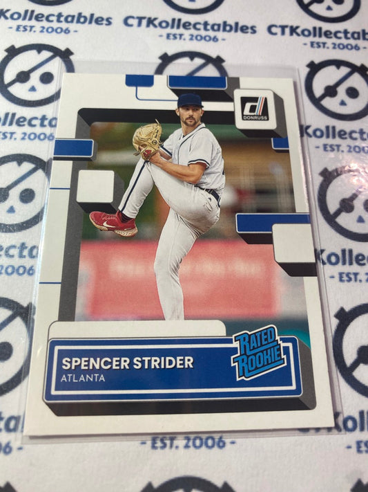 2022 Panini Donruss Baseball Rated Rookie #76 Spencer Strider Atlanta