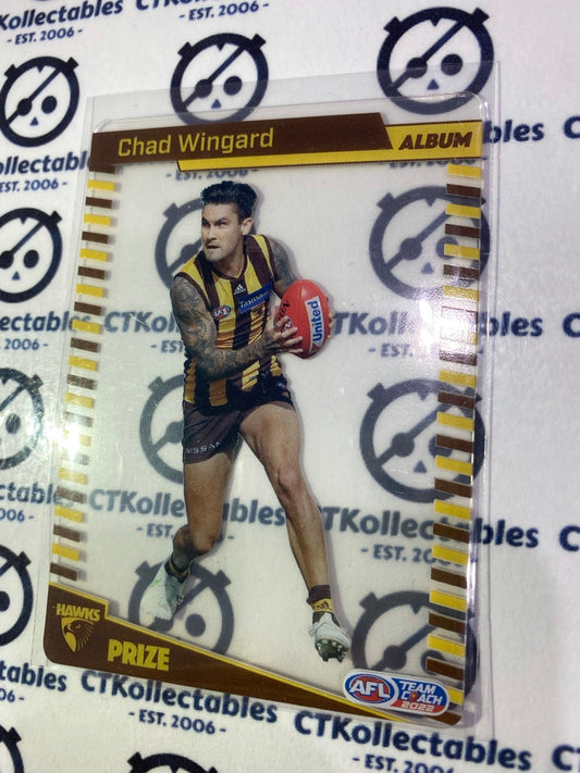 2022 AFL Teamcoach Prize Album card Hawthorn Hawks - Chad Wingard