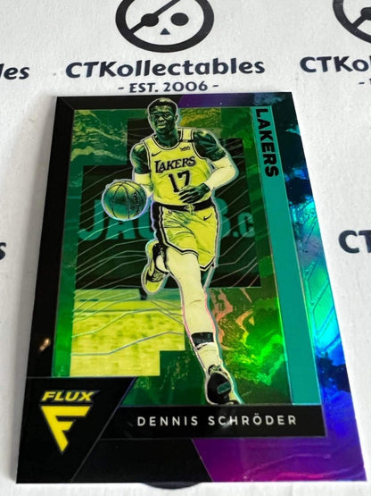 2020-21 NBA Panini Flux Dennis Schroder Purple Prizm #01/25 Lakers