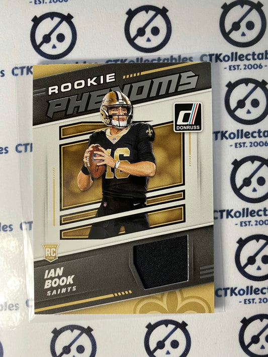 2021 NFL Donruss Rookie Phenoms Ian Book Jersey Card Saints