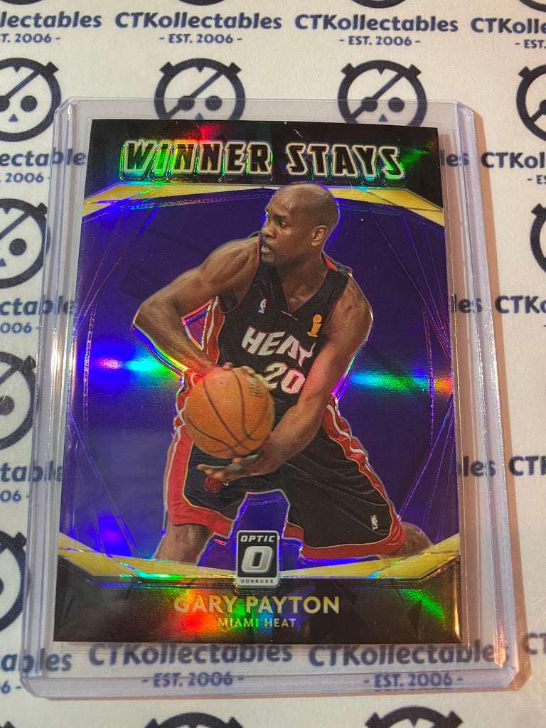 2020-21 NBA Optic Gary Payton Winner Stays Purple Prizm #14 Heat