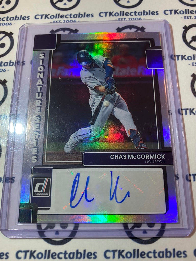 2022 Panini Donruss Baseball Chase McCormick Signature Series #SS-CM Houston