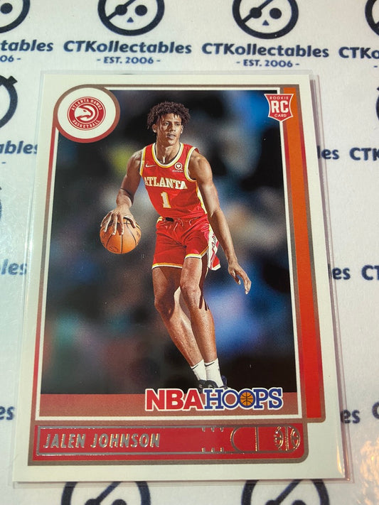 2021 Panini NBA HOOPS Rookie Card Jalen johnson #213 Hawks