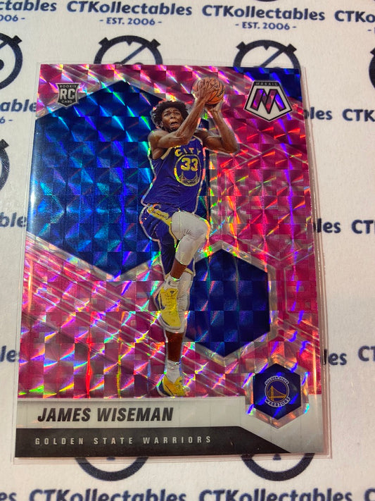 2020-21 NBA Mosaic Pink Prizm James Wiseman RC #205 Warriors