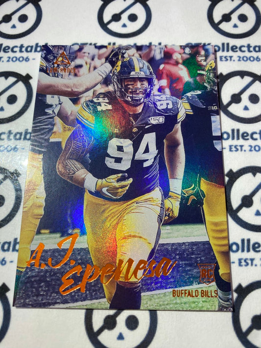 2020 Panini Luminance A.J Epenesa Orange Rookie #11/50 Bills