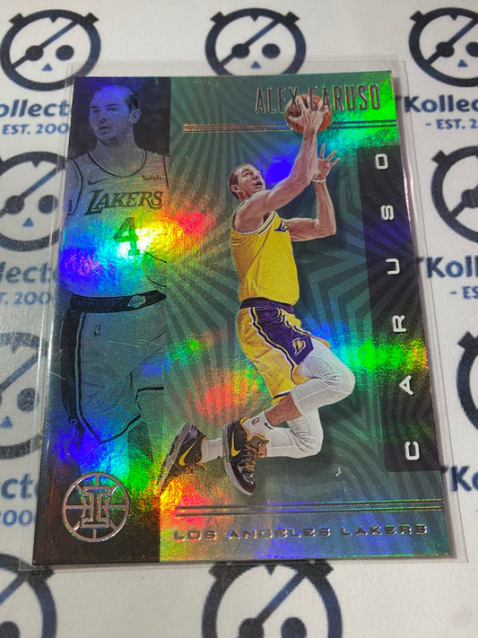 2019-20 Panini NBA Illusions Alex Caruso Emerald Base #147 Lakers