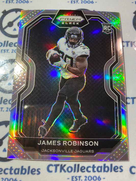 2020 NFL Chronicles Prizm Black James Robinson Silver Prizm #PB-16 Jaguars