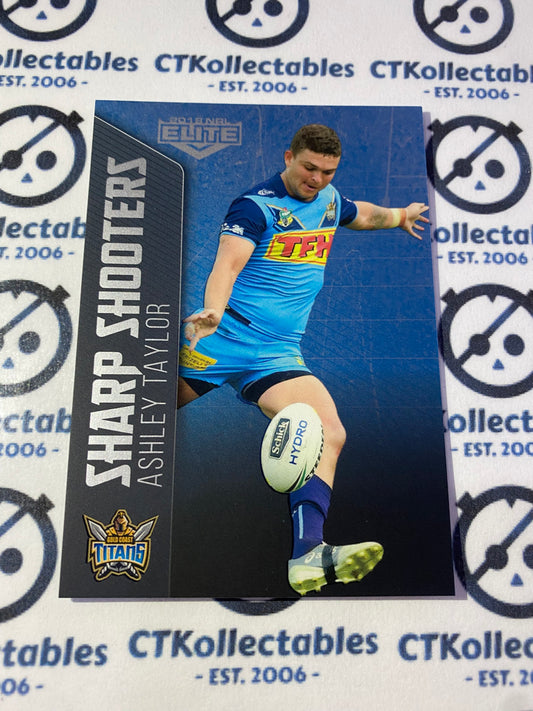 2018 NRL Elite Sharp Shooters Ashley Taylor SSH 10/32 Titans