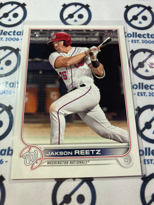 2022 Topps Series 1 Jakson Reetz Rookie card RC #61 Nationals