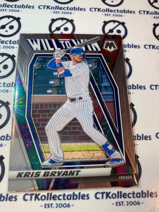 2021 Panini MLB Mosaic Will To Win Kris Bryant #WTW3