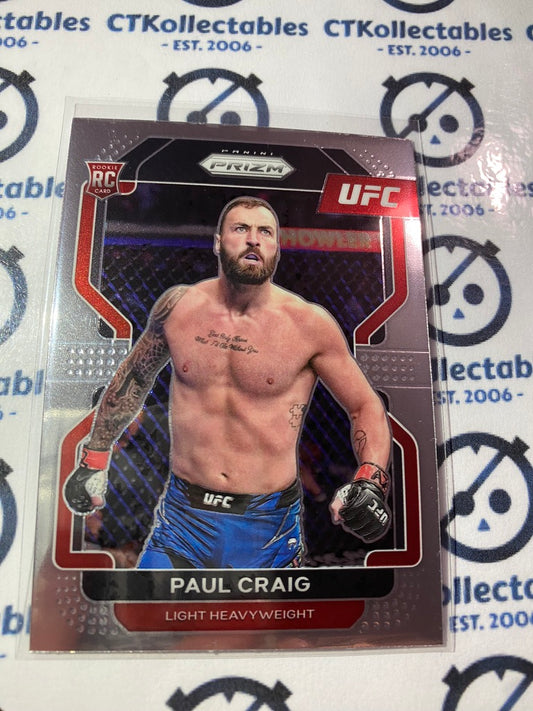 2022 UFC Panini Prizm Paul Craig RC rookie #170