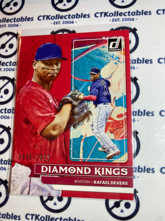 2022 Panini Donruss Baseball Red Rafael Devers Diamond Kings #0545/2022 Boston