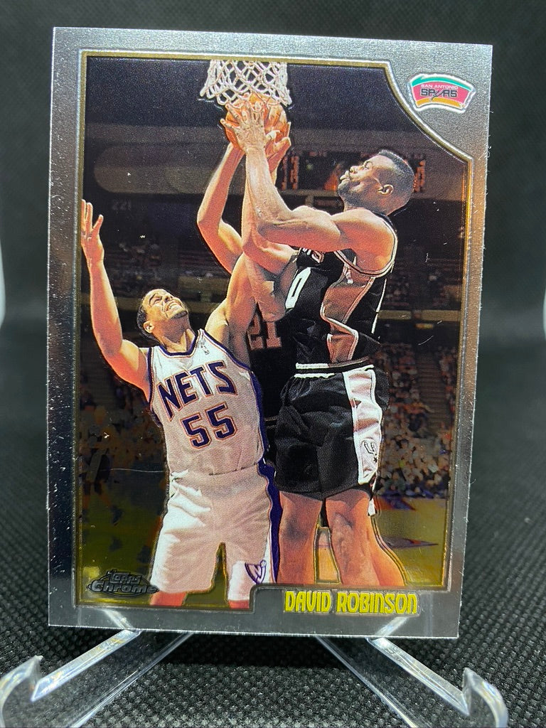 1998-99 Topps Chrome Base #170 David Robinson Spurs