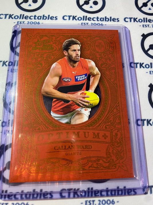 2022 AFL Optimum Callan Ward Optimum Plus Parallell #054/450 Giants