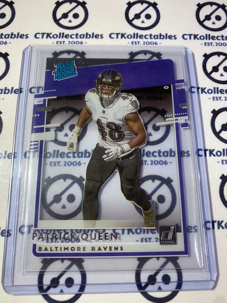 2020 NFL Chronicles Clearly Donruss Patrick Queen Rated Rookie #PQ