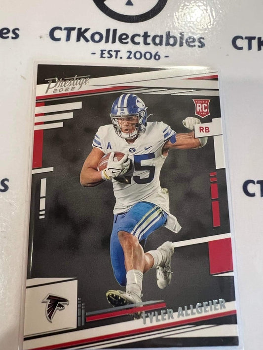 2022 NFL Panini Prestige Tyler Allgeier rookie card RC #357 Falcons