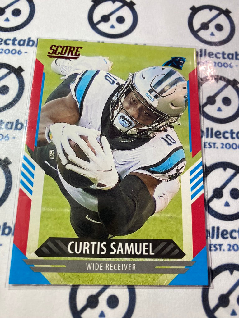 2021 NFL Panini Score Red Parallel Curtis Samuel Base #203 Panthers