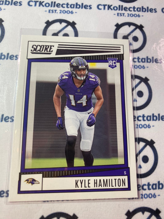 2022 NFL Panini Score Kyle Hamilton Rookie Card RC #364 Ravens