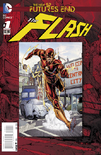 THE FLASH # 1  FUTURES END 3D VARIANT COVER  COMIC BOOK DC  2014