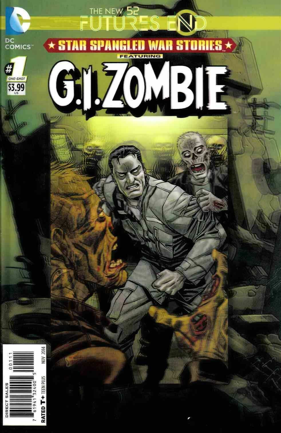 G.I. ZOMBIE # 1 FUTURES END VARIANT 3D  STAR SPANGLED WAR STORIES DC COMIC BOOK 2014