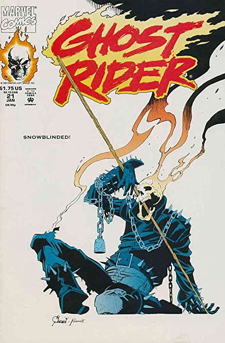 GHOST RIDER # 21 SNOWBLINDED MARVEL COMIC BOOK 1991