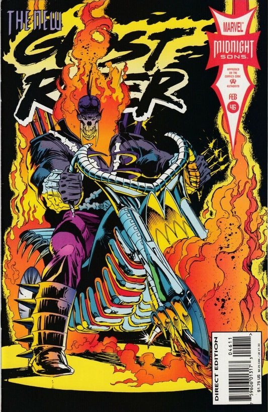 THE NEW GHOST RIDER # 46  VENGEANCE  DIRECT EDITION MARVEL COMIC BOOK 1994