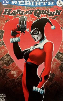 HARLEY QUINN REBIRTH # 1 MICHAEL TURNER VARIANT COLOUR COVER DC UNIVERSE REBIRTH  2016
