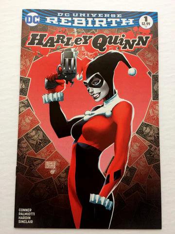 HARLEY QUINN REBIRTH # 1 MICHAEL TURNER VARIANT COLOUR COVER DC UNIVERSE REBIRTH  2016
