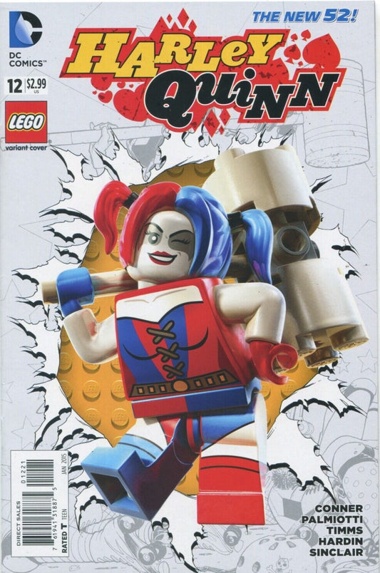 HARLEY QUINN # 12 LEGO  VARIANT  COVER  DC  COMIC BOOK 2015