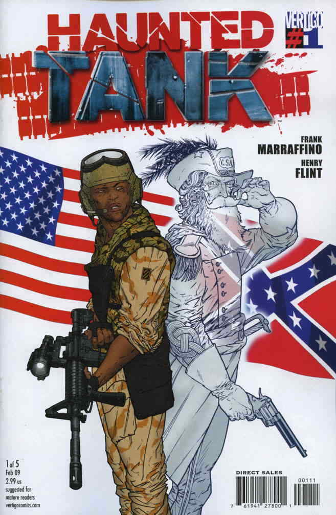 HAUNTED TANK # 1 VARIANT NM  WAR COMIC BOOK DC / VERTIGO 2009