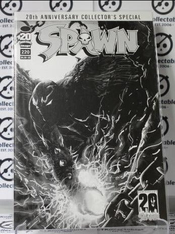 SPAWN  # 220 COLLECTOR'S SPECIAL B&W VARIANT  NM IMAGE  McFARLANE COLLECTABLE  COMIC BOOK 2012