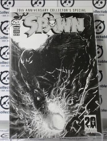 SPAWN  # 220 COLLECTOR'S SPECIAL B&W VARIANT  NM IMAGE  McFARLANE COLLECTABLE  COMIC BOOK 2012