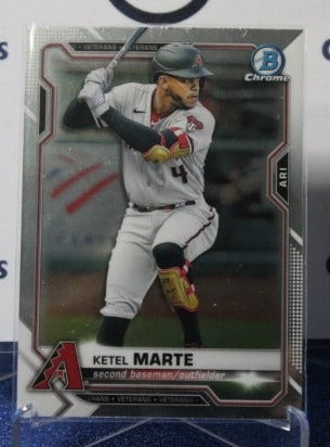 2021 BOWMAN CHROME BASEBALL KETEL MARTE # 48 ARIZONA DIAMONDBACKS