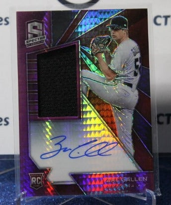 2020 PANINI SPECTRA BASEBALL ZAC GALLEN # 131 RC 47/49 AUTO JERSEY PATCH PRIZM  ARIZONA DIAMONDBACKS