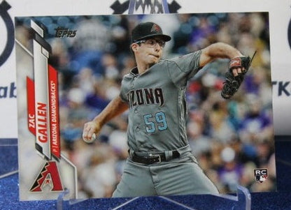 2020 TOPPS BASEBALL ZAC GALLEN # 207  ROOKIE ARIZONA DIAMONDBACKS