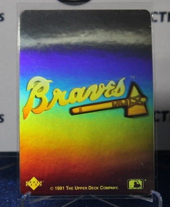 1991 UPPER DECK HOLO ICON ATLANTA BRAVES  BASEBALL CARD