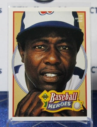 1991 UPPER DECK BASEBALL HEROES  HANK AARON # 26 ATLANTA BRAVES  BASEBALL CARD