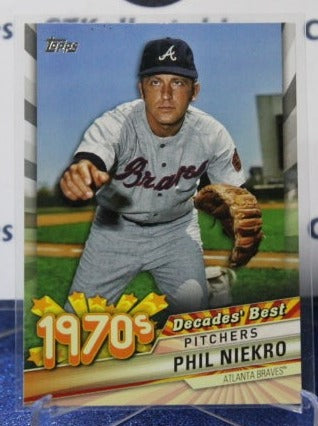 2020  TOPPS DECADES' BEST  PHIL NIEKRO # DB-40  ATLANTA BRAVES  BASEBALL